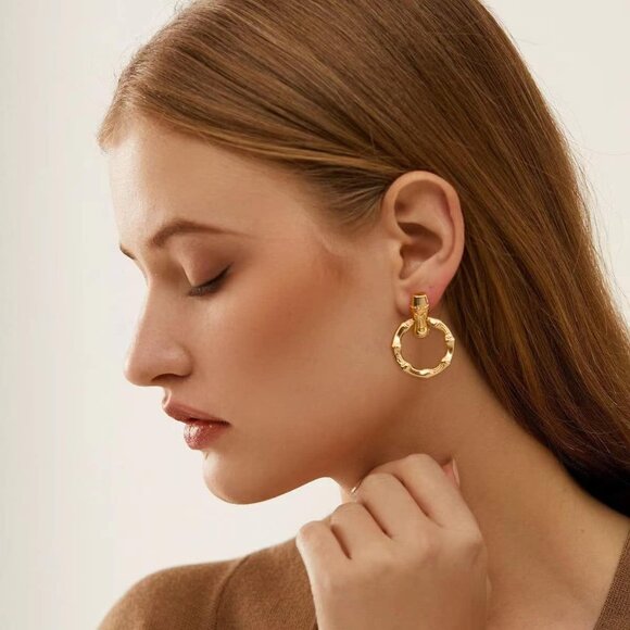 Women's Statment Earrings Retro Hoop Dangle Earrings Multiple Gorgeous Style - Picture 2 of 7